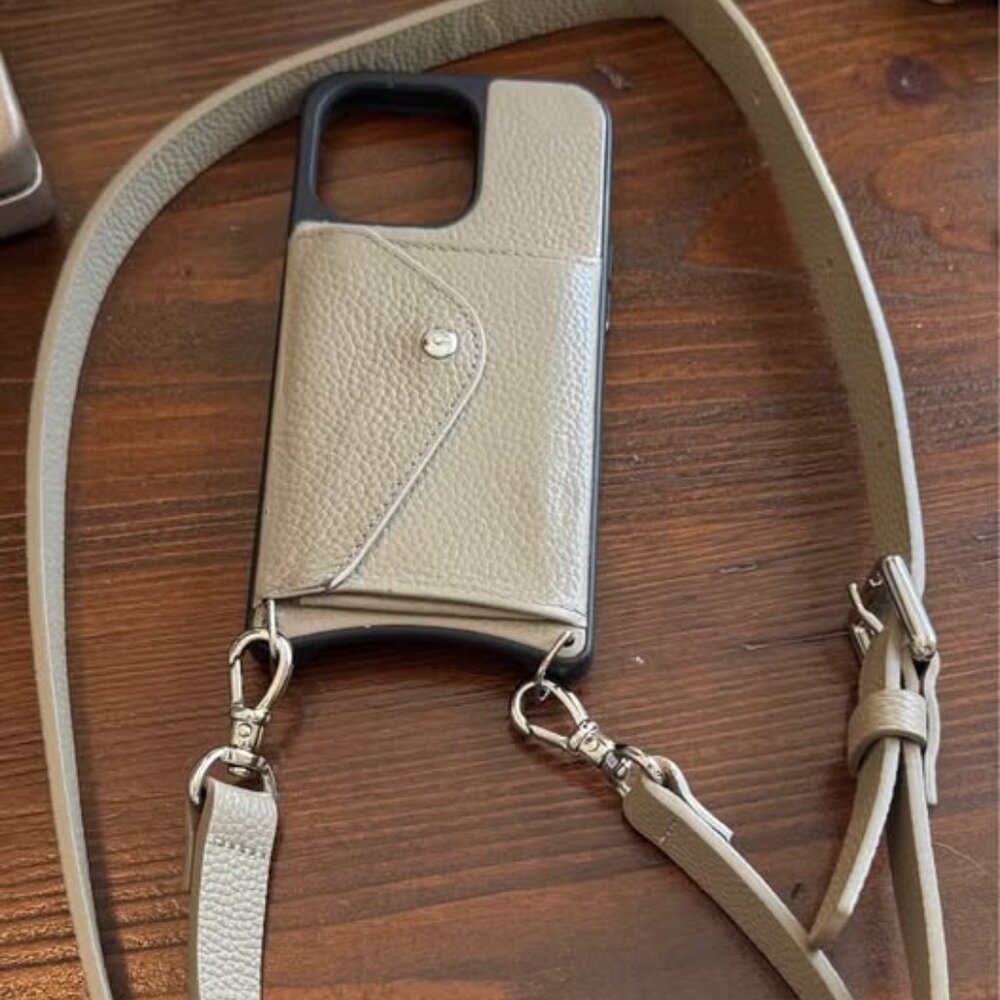 Bandolier Hailey Side Slot Leather crossbody for iPhone 13 Pro